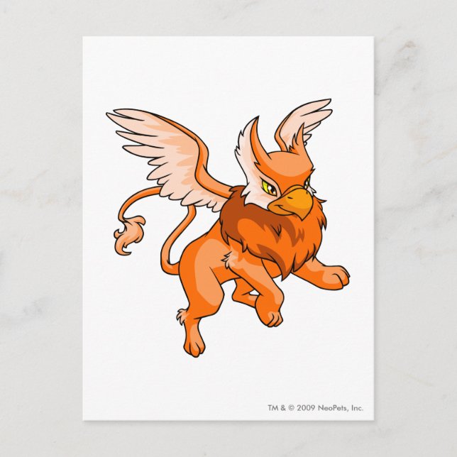 Eyrie Orange Postkarte (Vorderseite)