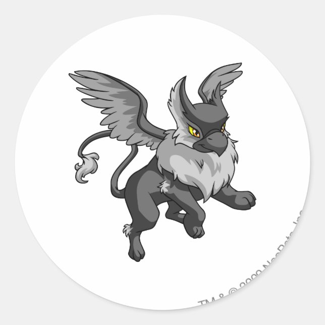 Eyrie Shadow Runder Aufkleber (Vorderseite)