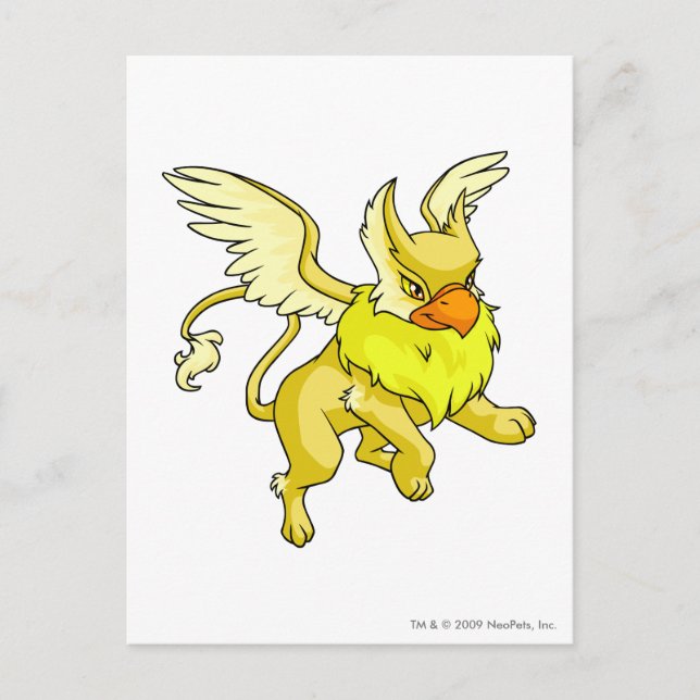 Eyrie Yellow Postkarte (Vorderseite)