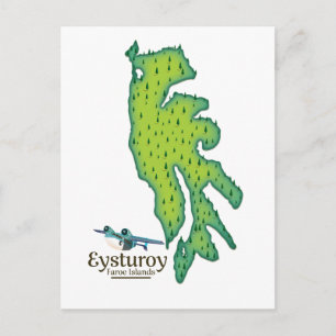 Eysturoy Färöer Reise Karte