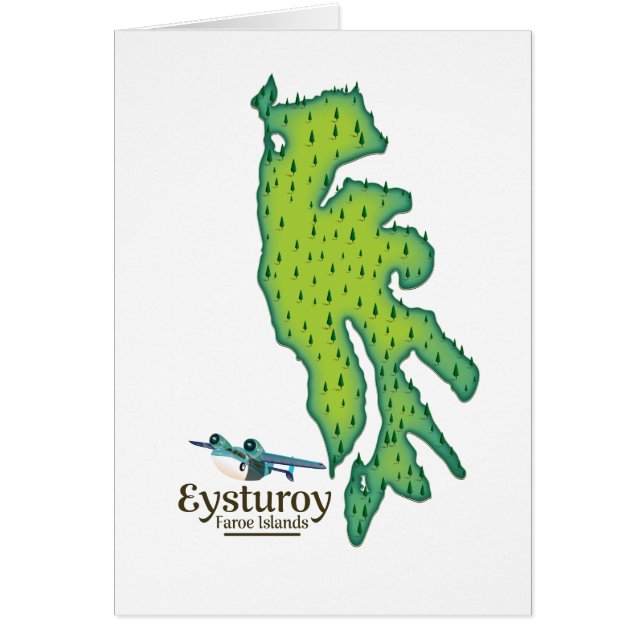 Eysturoy Färöer Reiseplan (Vorne)
