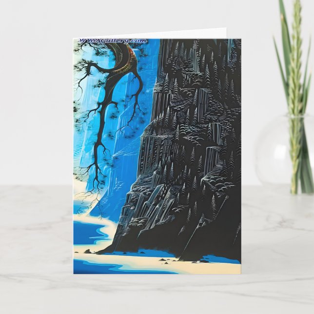 Eyvind Earle-Kunststil Karte (Vorderseite)