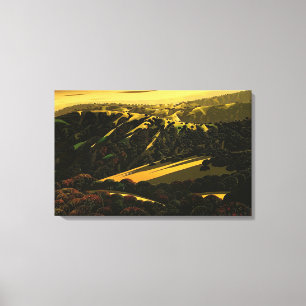 Eyvind Earle - Santa Cruz Leinwanddruck