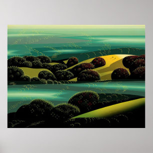 Eyvind Earle - Smaragd Nebel - 1993; Vereinigte S Poster
