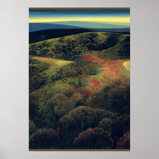 Eyvind Earle - Später Oktober - Magischer Realismu Poster