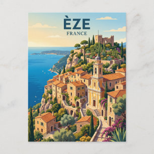 Èze Village Frankreich Postkarte