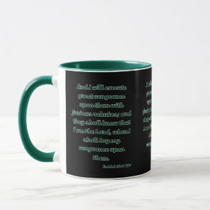 Ezekiel 25:17 KJV Bible Verse Two-Tone Tasse