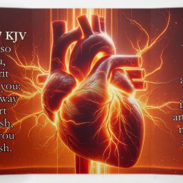 Ezekiel 36:26-27 KJV Tract - Stony Heart of Flesh Dreifach Gefaltete Karte