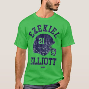 Ezekiel Elliott Dallas Helm Schrift T-Shirt