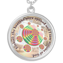 Ezekiels Rad-Halskette Versilberte Kette