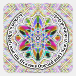 Ezekiels Rad: Visionen Gottes Quadratischer Aufkleber