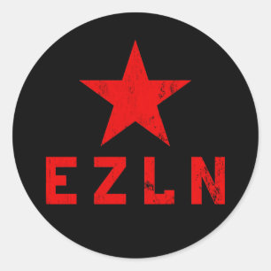 EZLN - Ejército Zapatista de Liberación Nacional Runder Aufkleber