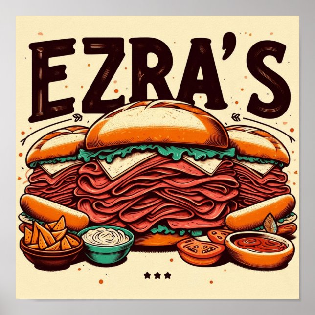 Ezra-Deli Poster (Vorne)