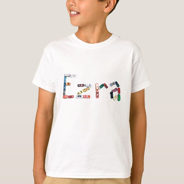 Ezra in den Rennwagen T-Shirt (Vorderseite)