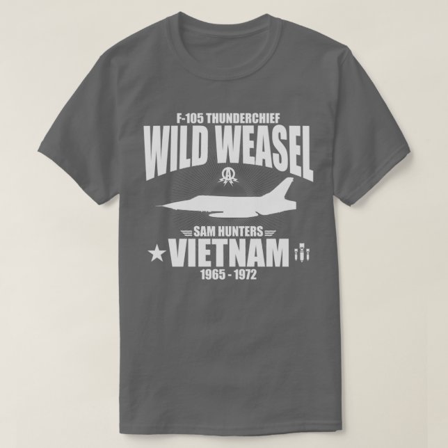 F105 Thunderchor Wild Weasel  T-Shirt (Design vorne)