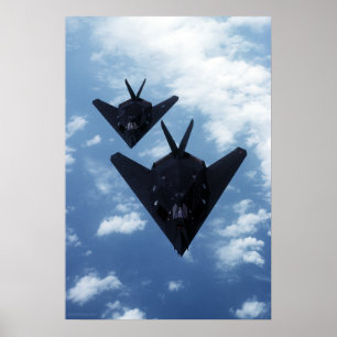 F117A im Flug Poster