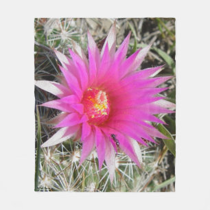 F12 Kaktusblüte "Escobaria vivipara" Fleecedecke