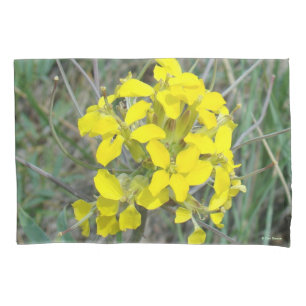 F14 Gelbe Wildblumen Kissenbezug
