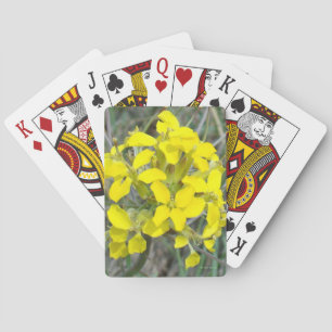 F14 Gelbe Wildblumen Spielkarten