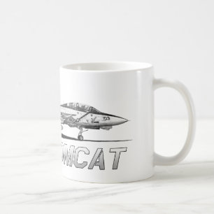 F14 Piratenflaggen des Tomcat-VF-103 - zeichnend Kaffeetasse