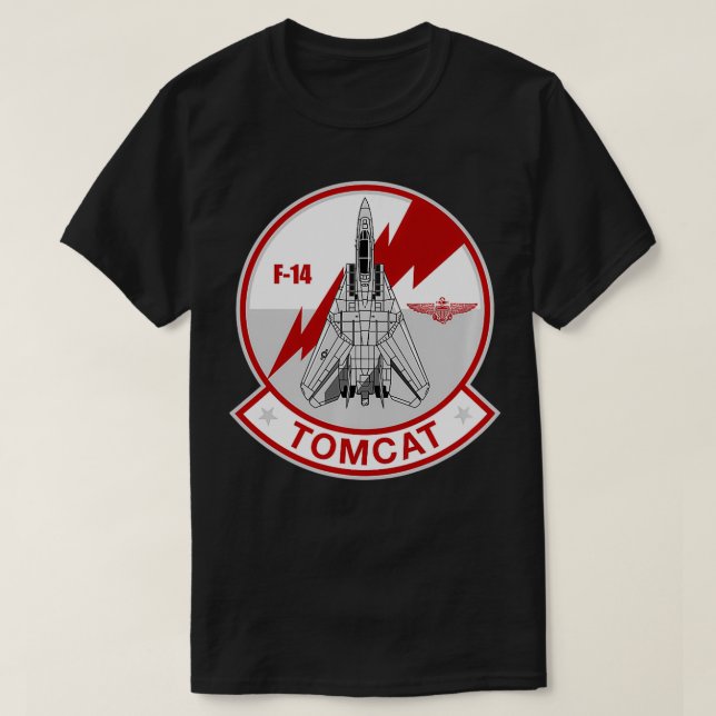 F14 Tomcat Patch  T-Shirt (Design vorne)