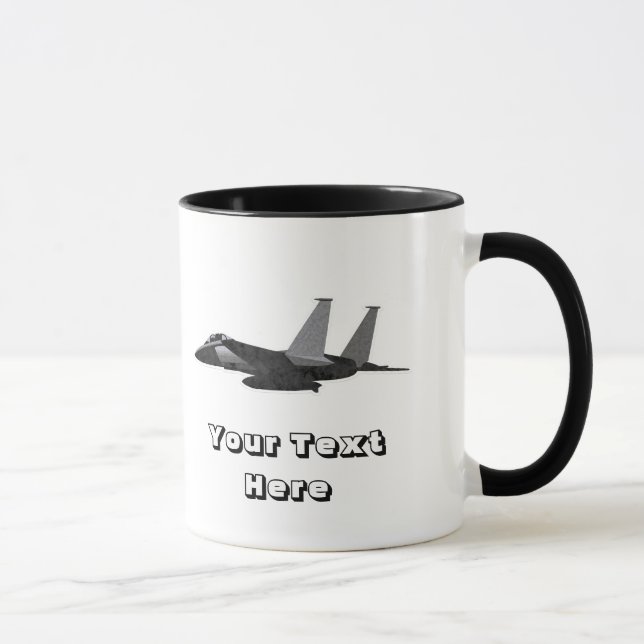 F15 Adler Fighter Jet AirForce Aircraft Tasse (Rechts)