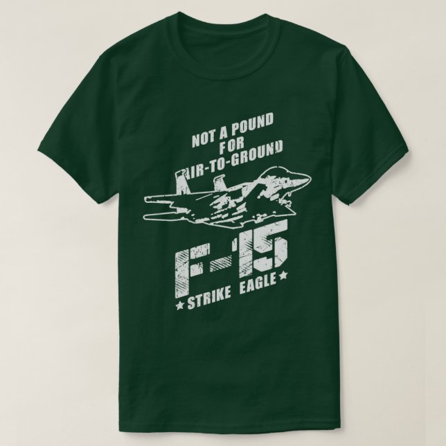 F15 Strike Eagle USAF Jet Fighter  T-Shirt (Design vorne)