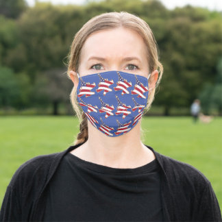 F16 Fighting Falcon US Flag Amerika Mund-Nasen-Maske Aus Stoff