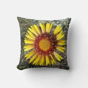 F1 Gelbe Wildblume Gaillardia Kissen
