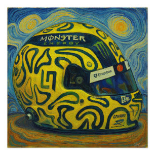 F1 Lando Helm Poster