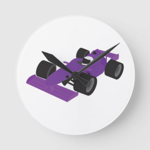 F1-Rennwagen Runde Wanduhr
