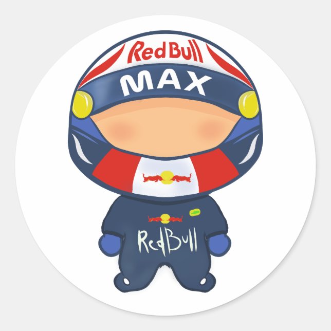 F1 Sticker RedBull Max Verstappen Formel (Vorderseite)