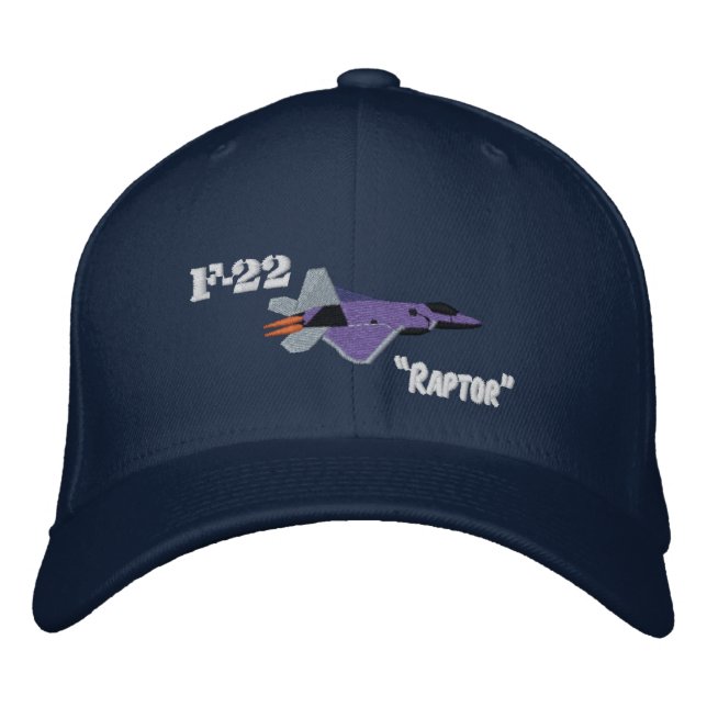 F22 Raptor Bestickte Kappe (Vorderseite)