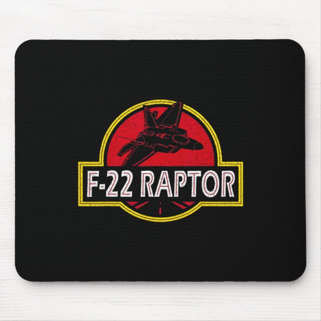 F22 Raptor Kampfpilot Flugzeug 4. Juli  Mousepad (Vorne)