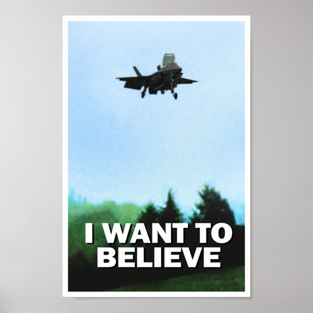 F35 Joint Strike Kämpfer Wollte ich, Poster zu gla (Vorne)