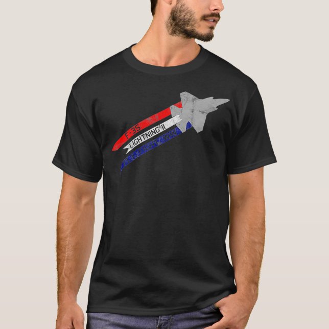 F35 Lightning II Jet Fighter Fight Win T-Shirt (Vorderseite)