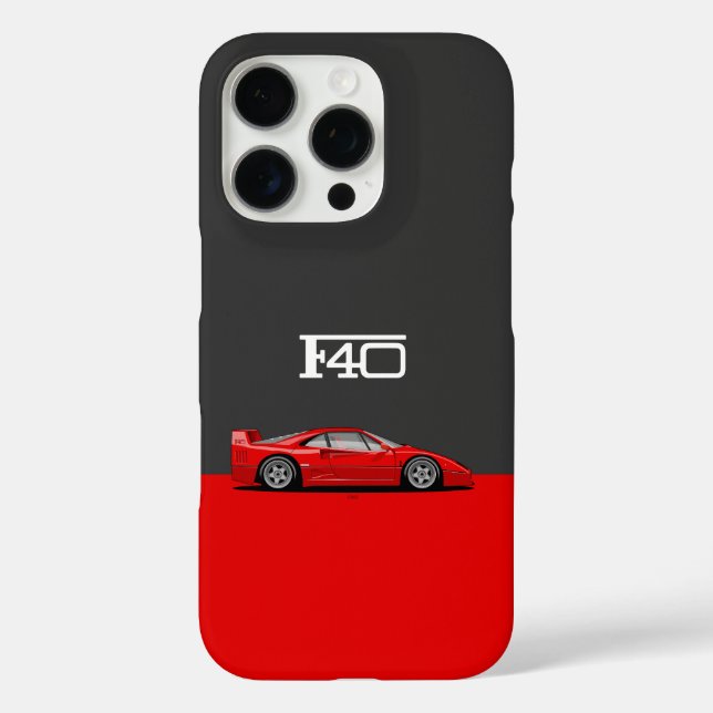 F40 Classic holy trinity car Case-Mate iPhone Hülle (Rückseite)