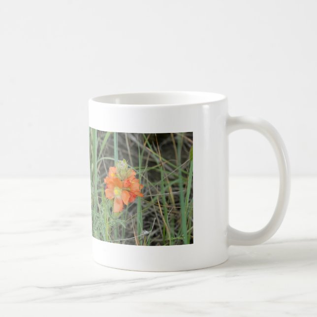 F40 Orangefarbene Wildblumen Tasse (Rechts)