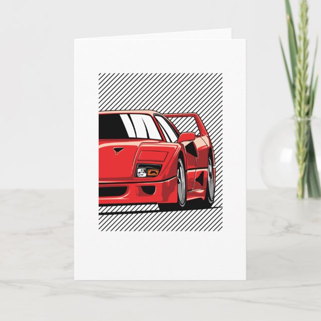 F40 Racing Karte (Vorderseite)