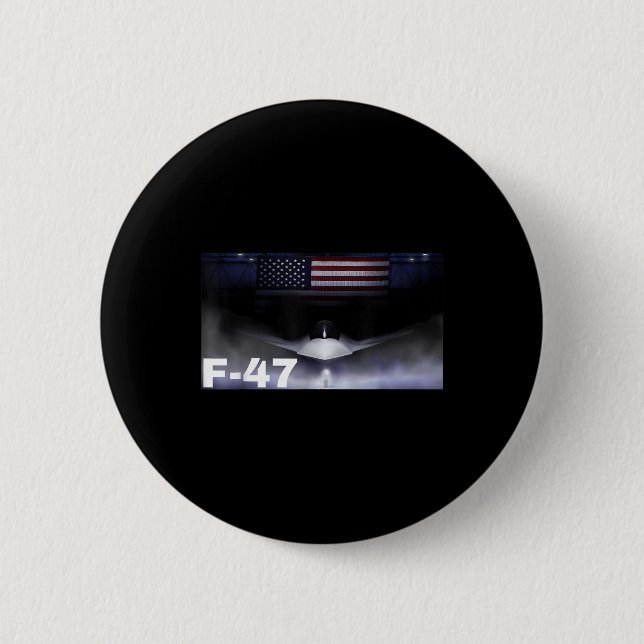F47 Fighter Jet F-47 Jet Fighter Aircraft Button (Vorderseite)