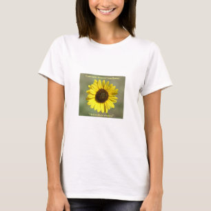 F47 Gelbe Wildblume Gewöhnliche Einjährige Sonnenb T-Shirt