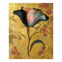 *~* F4 Elegante Blume Gold Vintage 23