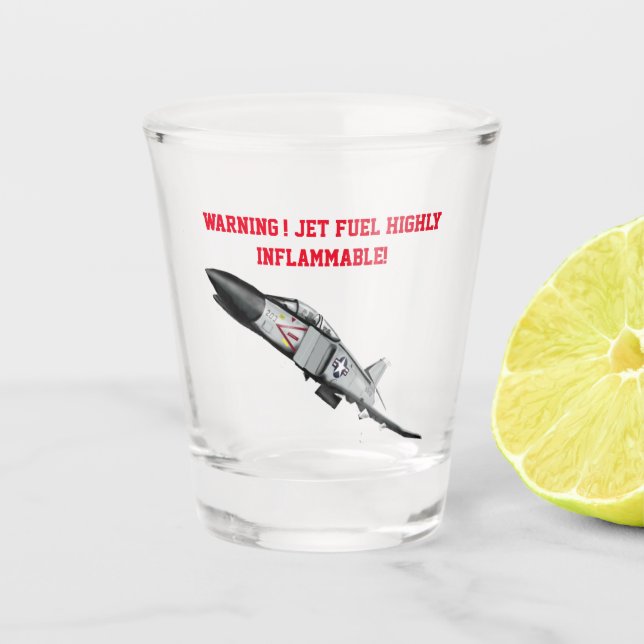F4 Navy Phantom  Schnapsglas (Vorderseite)