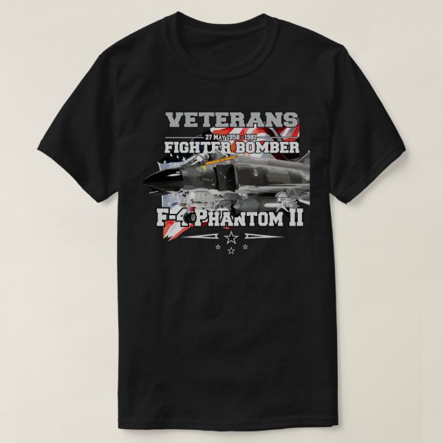 F4 Phantom II Überschallstrahlabnehmer T-Shirt (Design vorne)
