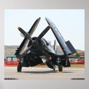 F4U-4N Corsair (Night Fighter Variant) Poster