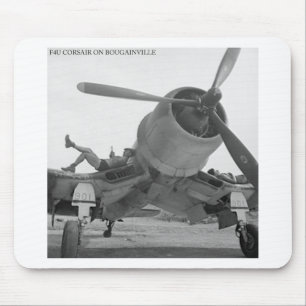 F4U CORSAIR AUF BOUGAINVILLE MOUSEPAD