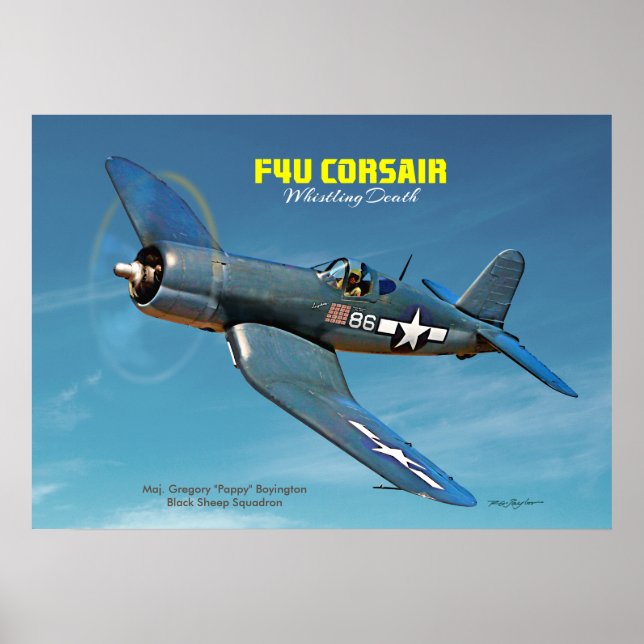 F4U Corsair Poster (Vorne)