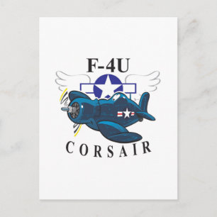 f4u corsair postkarte