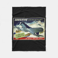 F4u Corsair US Warplane War Propaganda Ww2 Poster