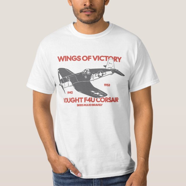 F4U Corsair | World War 2 Plane T-Shirt (Vorderseite)
